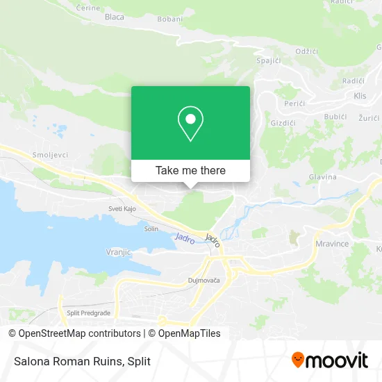 Salona Roman Ruins map