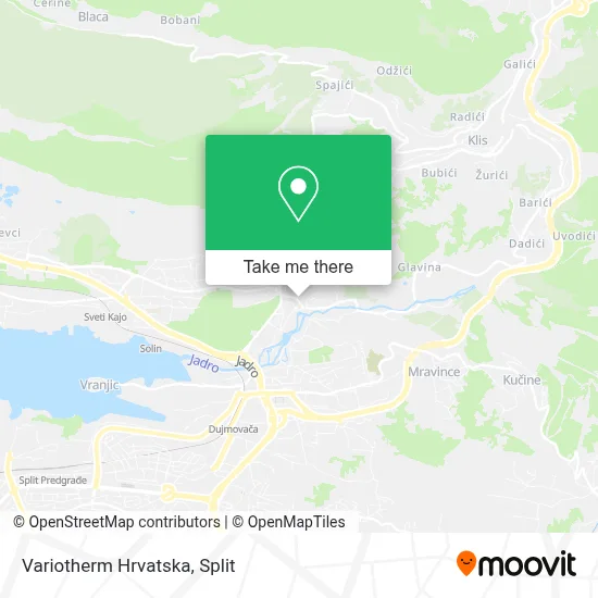Variotherm Hrvatska map
