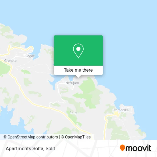 Apartments Solta map