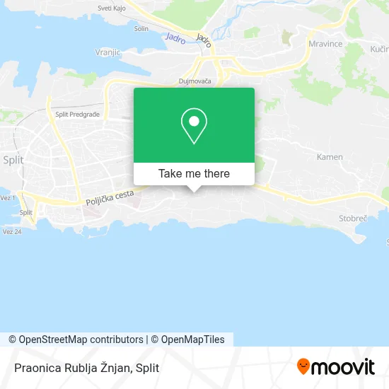 Praonica Rublja Žnjan map