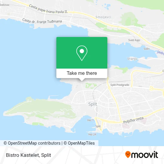 Bistro Kastelet map