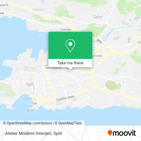 Atelier Moderni Interijeri map