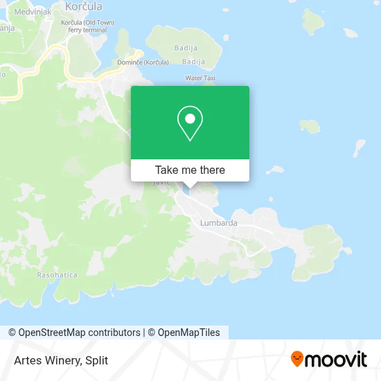 Artes Winery map