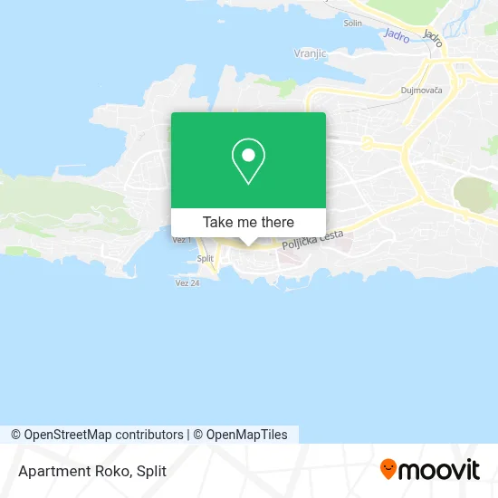 Apartment Roko map