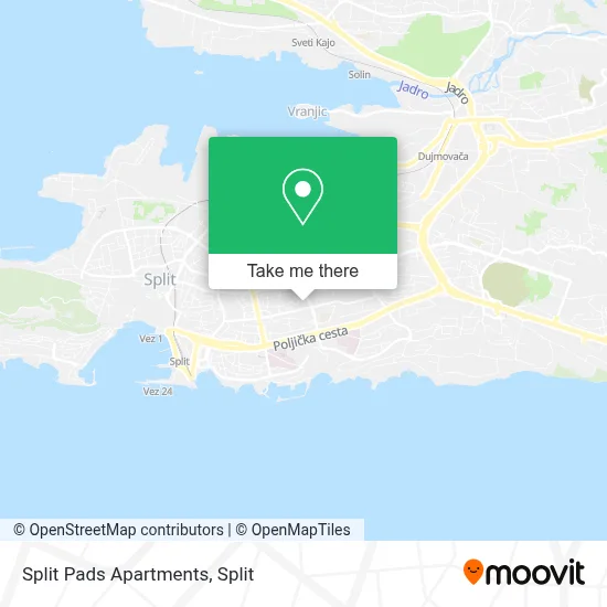 Split Pads Apartments map