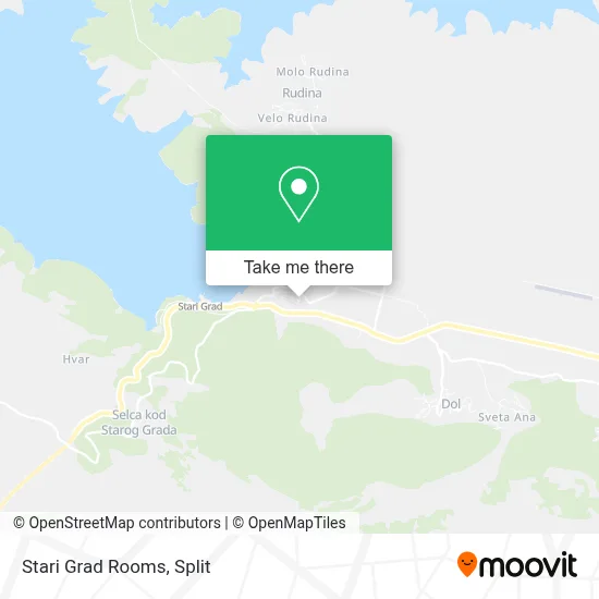 Stari Grad Rooms map