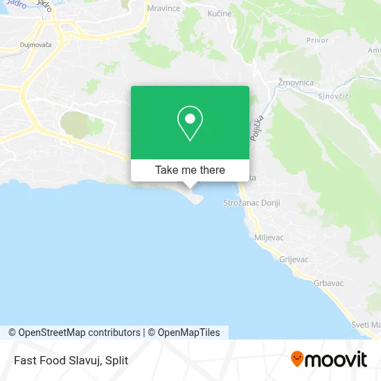 Fast Food Slavuj map