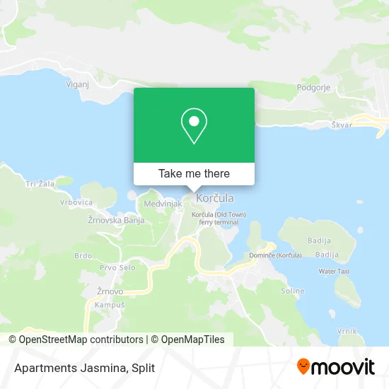 Apartments Jasmina map