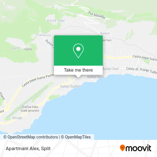 Apartmani Alex map