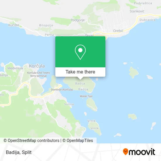 Badija map