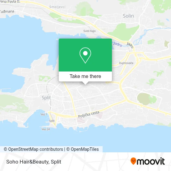 Soho Hair&Beauty map