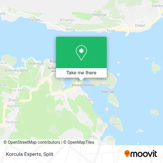Korcula Experts map