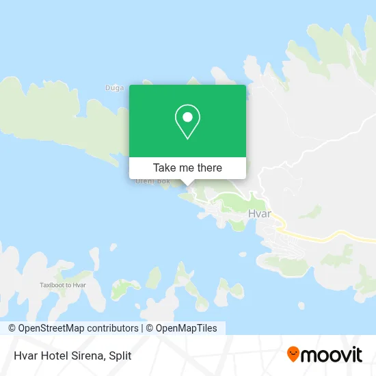 Hvar Hotel Sirena map