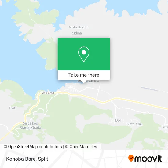 Konoba Bare map