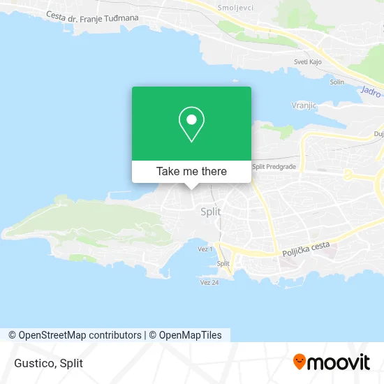 Gustico map