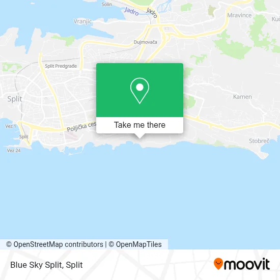 Blue Sky Split map
