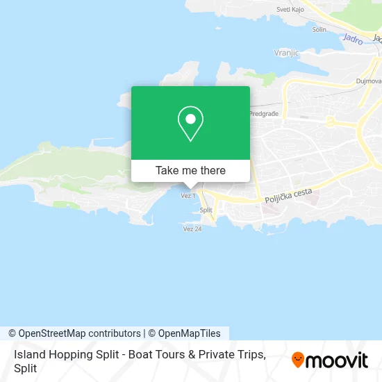 Island Hopping Split - Boat Tours & Private Trips map