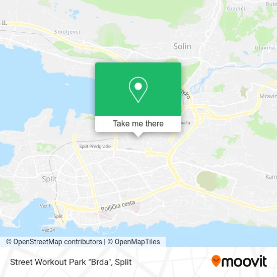 Street Workout Park "Brda" map