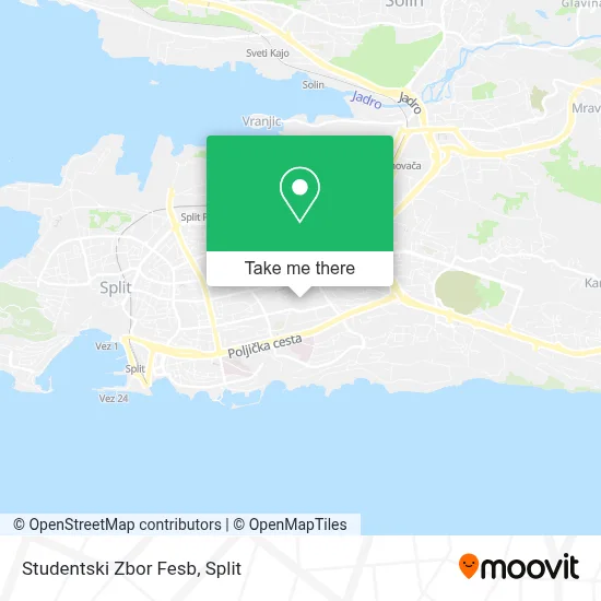 Studentski Zbor Fesb map