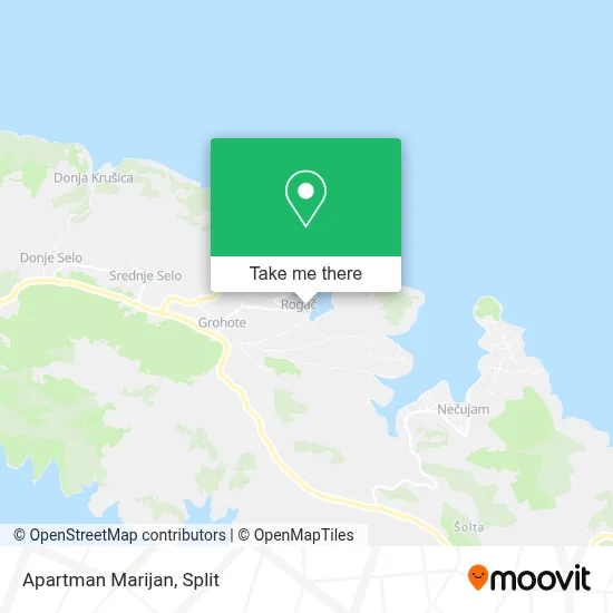 Apartman Marijan map