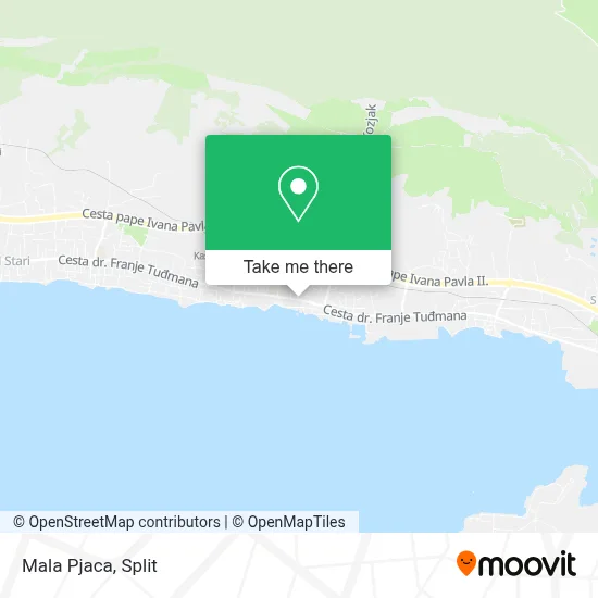 Mala Pjaca map