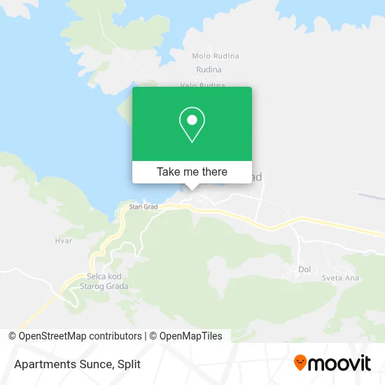 Apartments Sunce map