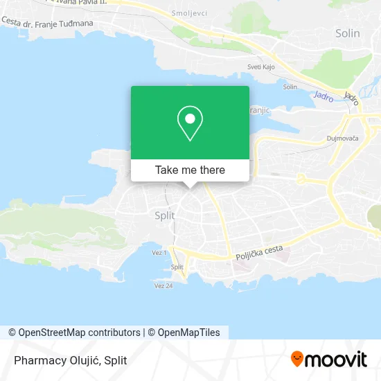 Pharmacy Olujić map