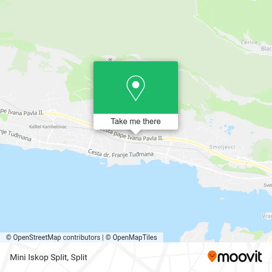 Mini Iskop Split map