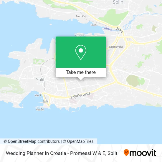 Wedding Planner In Croatia - Promessi W & E map