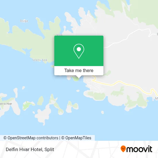 Delfin Hvar Hotel map