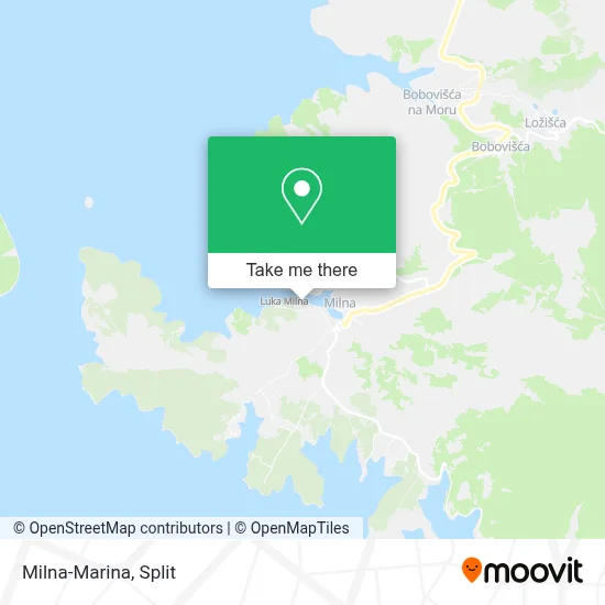 Milna-Marina map