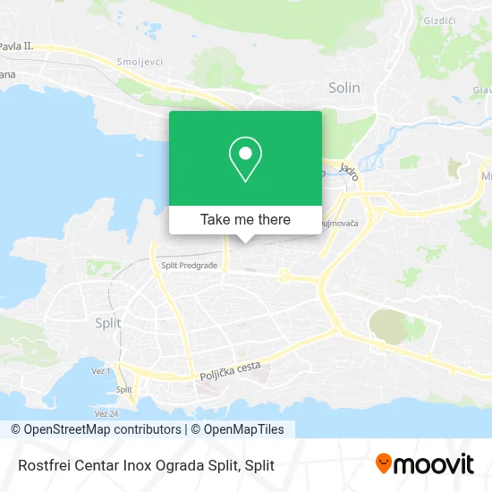 Rostfrei Centar Inox Ograda Split map
