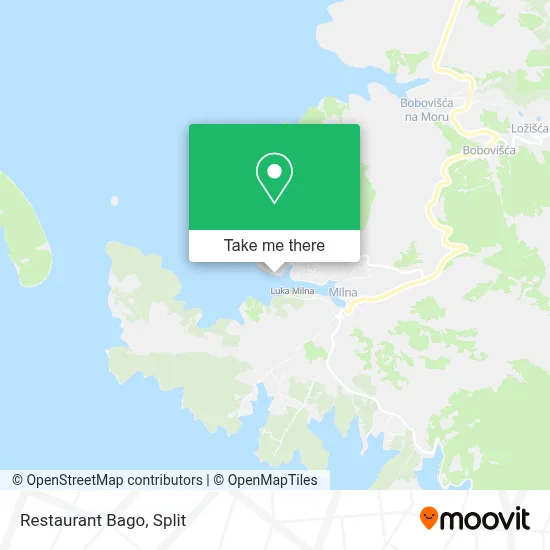 Restaurant Bago map