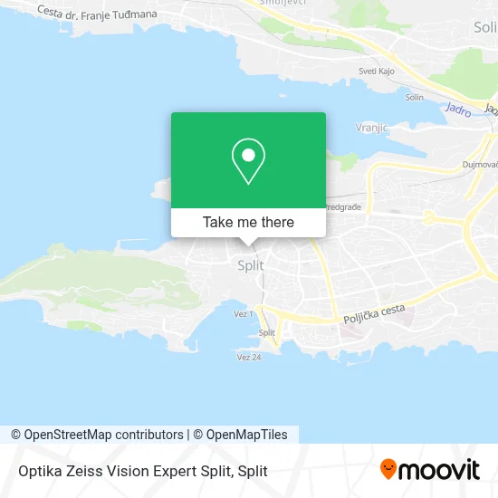 Optika Zeiss Vision Expert Split map