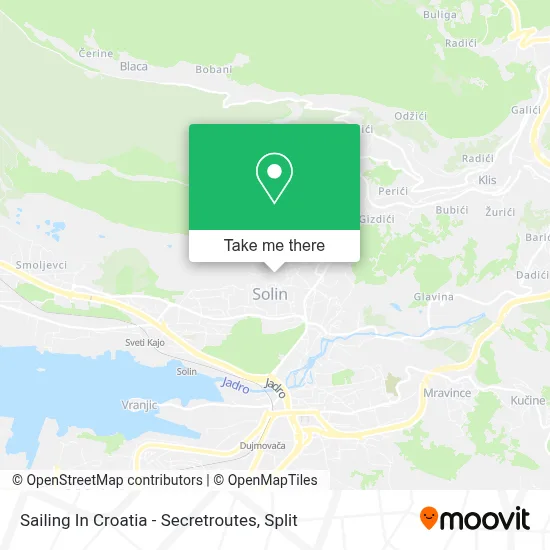 Sailing In Croatia - Secretroutes map