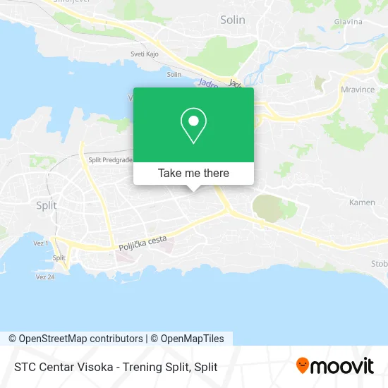 STC Centar Visoka - Trening Split map