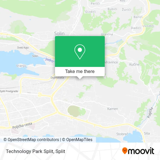 Technology Park Split map