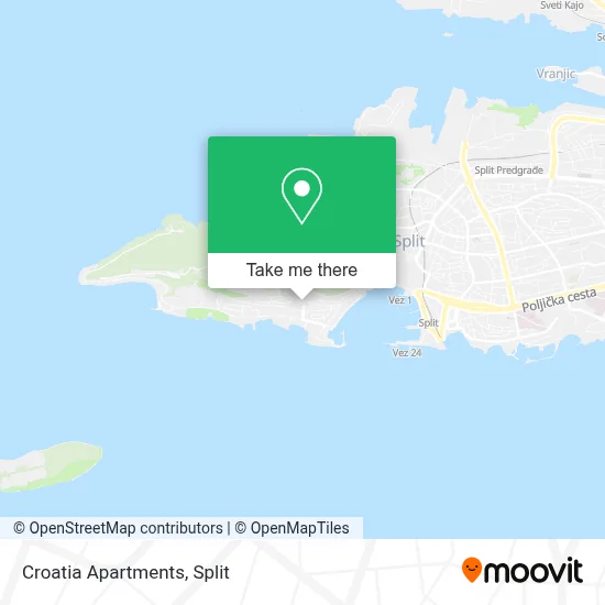 Croatia Apartments map