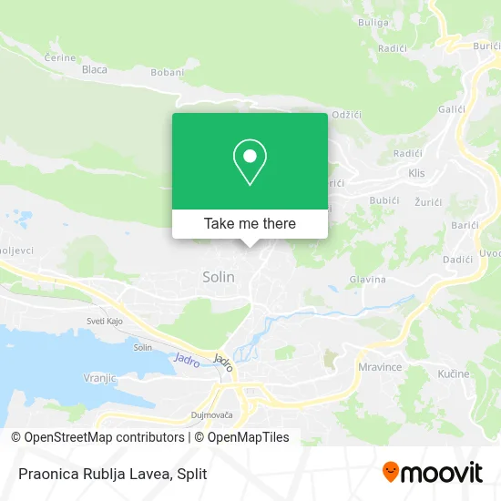 Praonica Rublja Lavea map