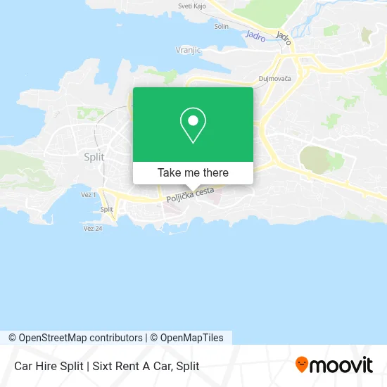 Car Hire Split | Sixt Rent A Car map