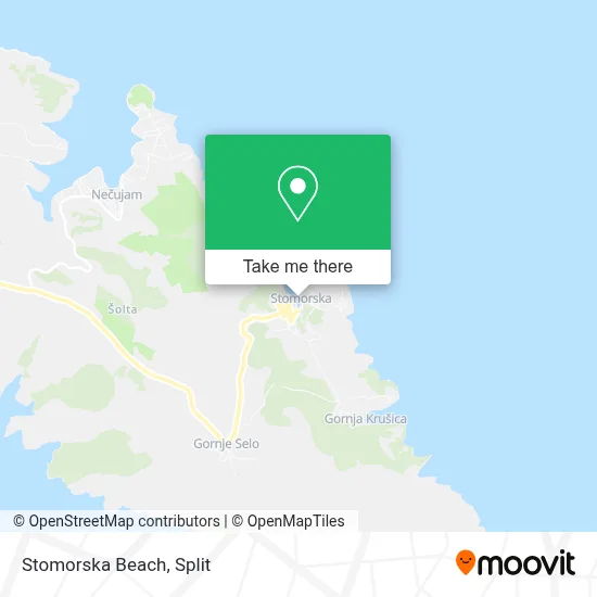 Stomorska Beach map