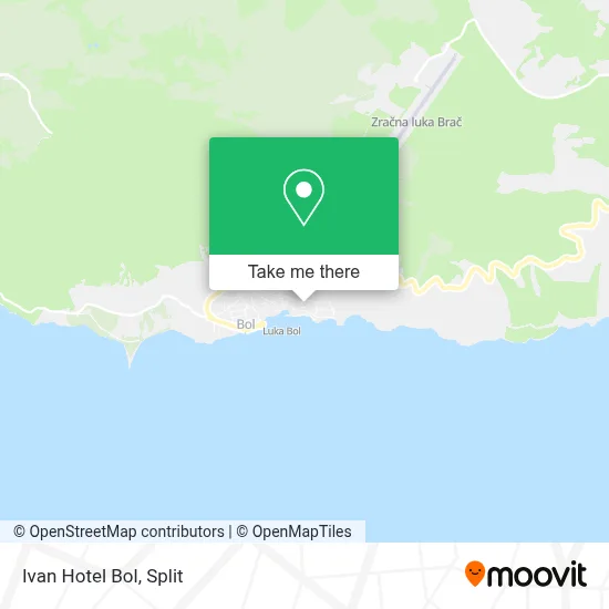 Ivan Hotel Bol map