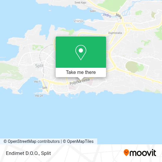 Endimet D.O.O. map