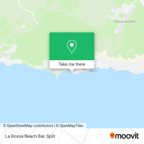 La Rossa Beach Bar map