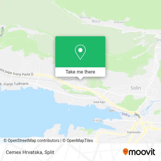 Cemex Hrvatska map