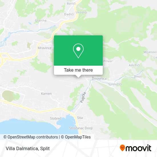 Villa Dalmatica map