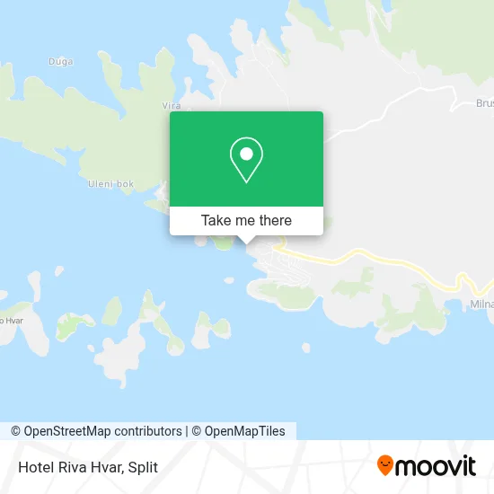 Hotel Riva Hvar map