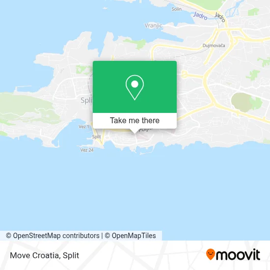 Move Croatia map