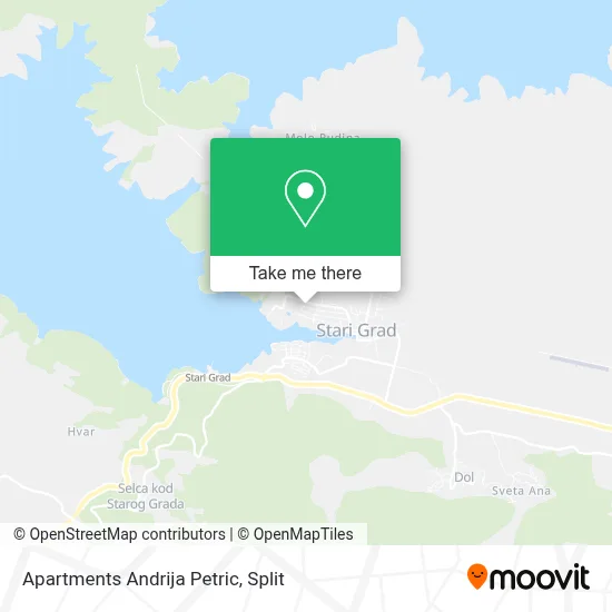 Apartments Andrija Petric map