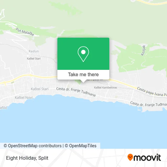 Eight Holiday map